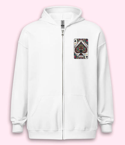 Men's Ace Of Spades Zipper Hoodie