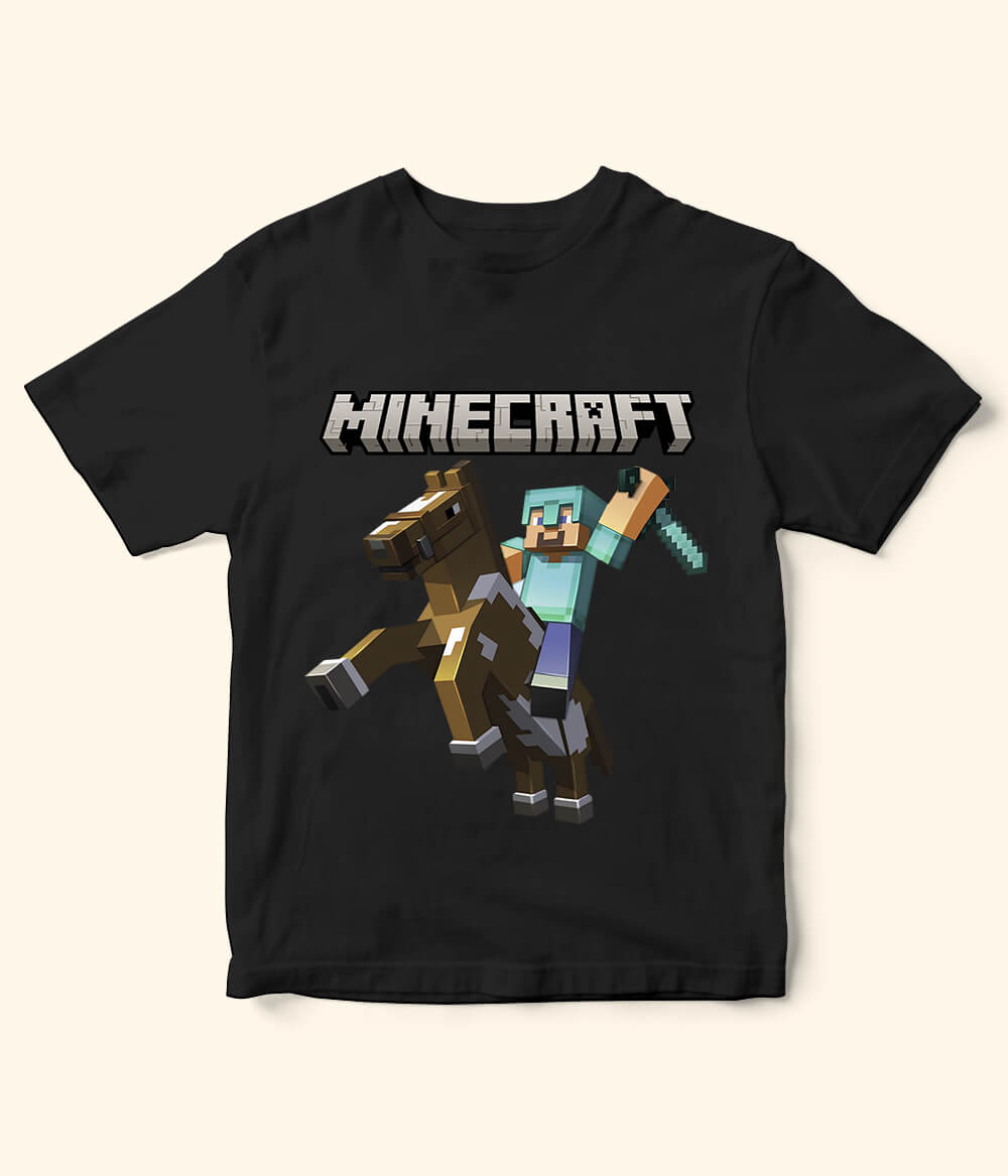 Minecraft Kids Black T-Shirt
