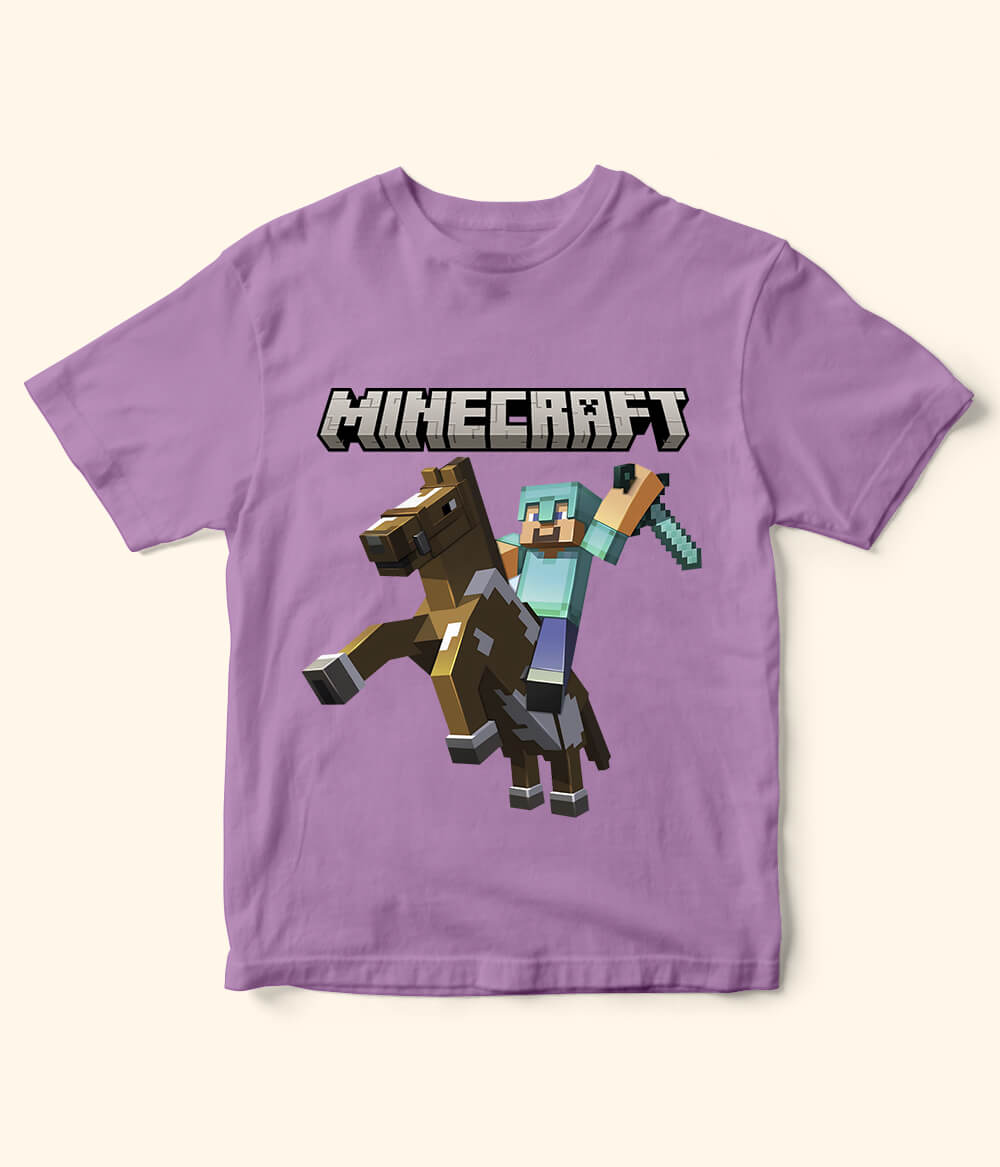 Minecraft Kids Purple T-Shirt