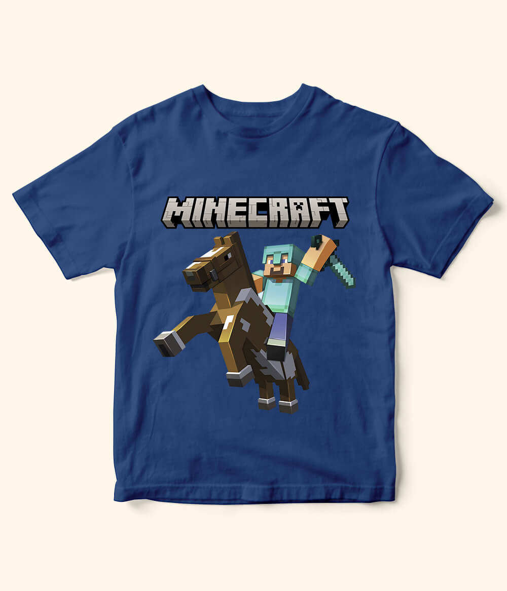 Minecraft Kids Royal Blue T-Shirt