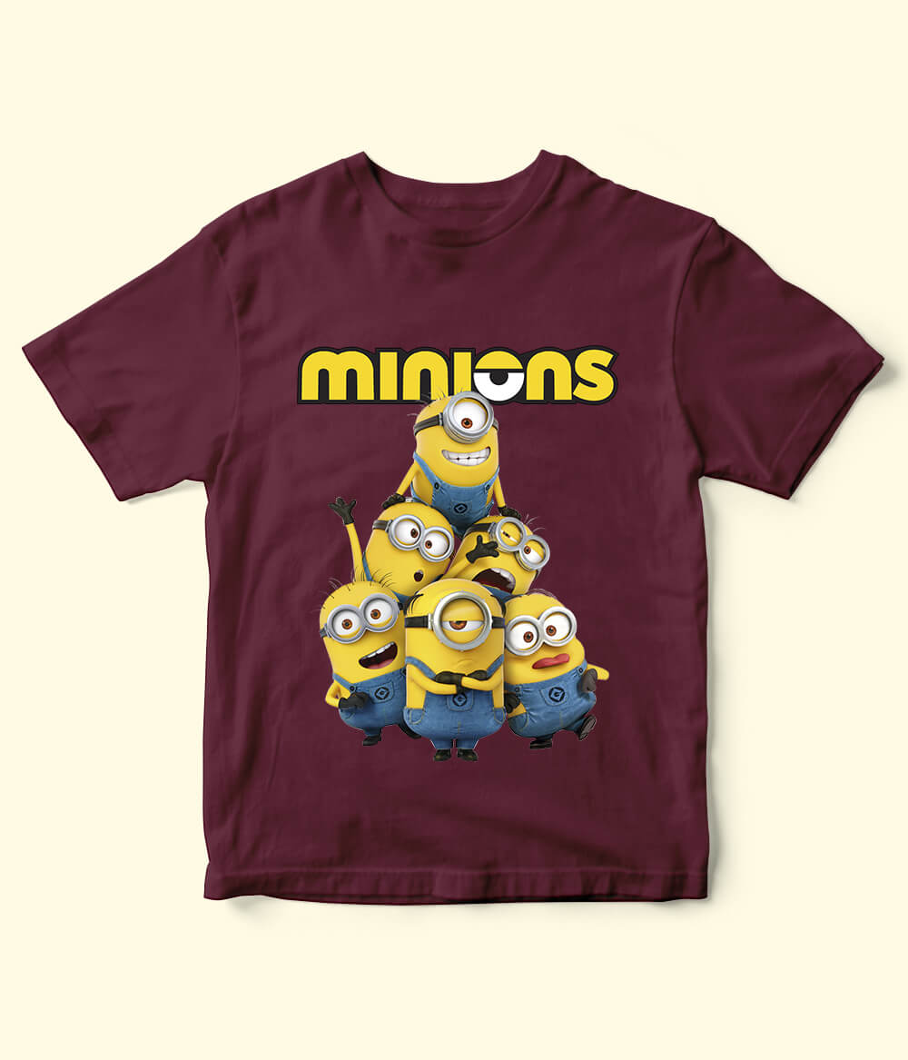 Minions Maroon Shirt