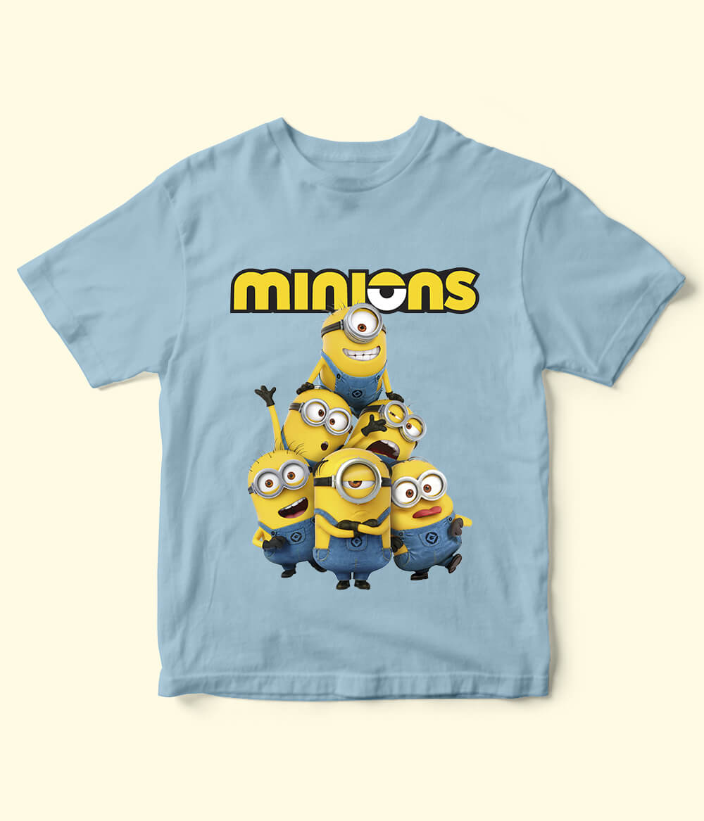Minions Sky Blue Shirt