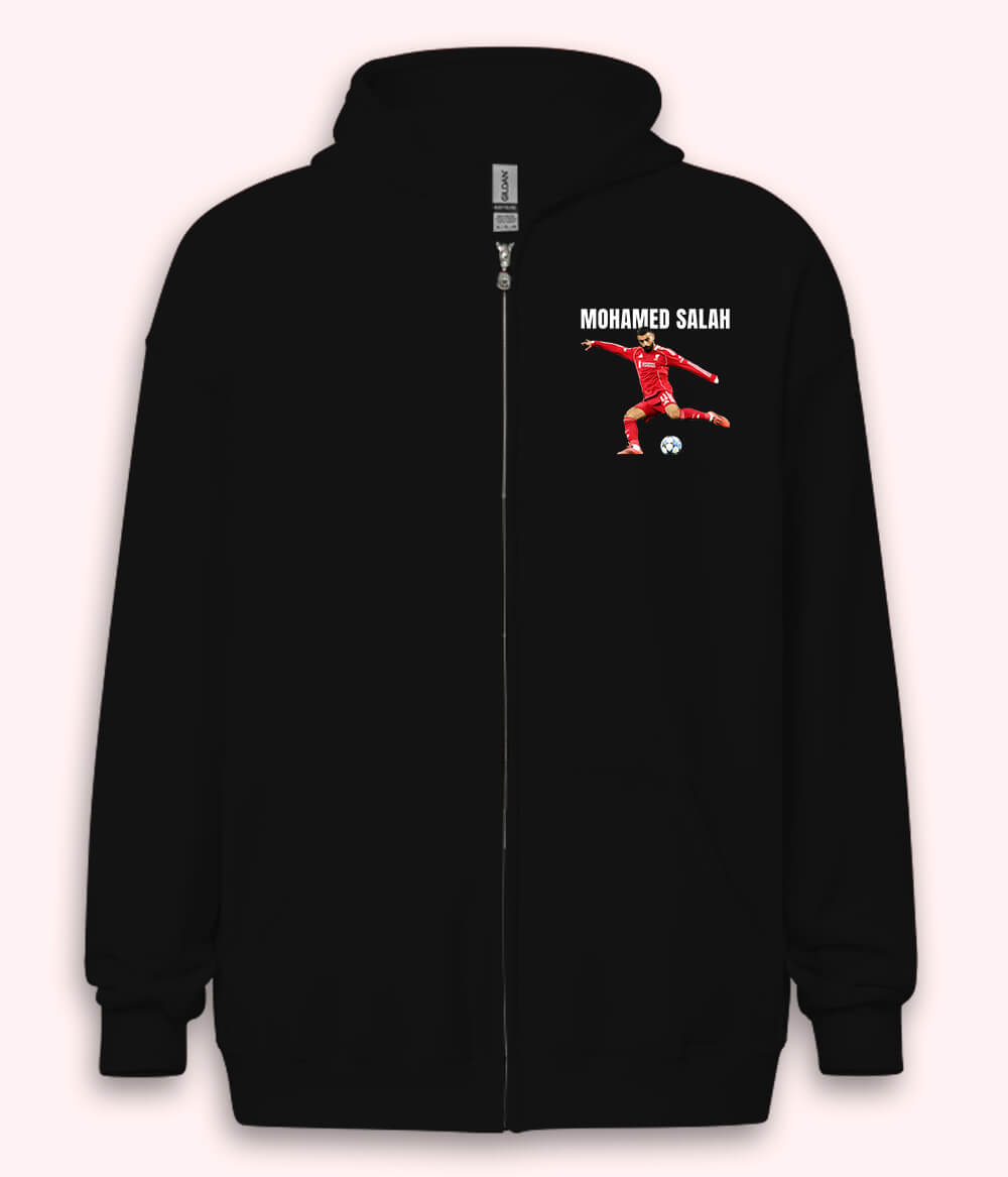 Mohamed Salah Premier League Football Zipper Hoodie
