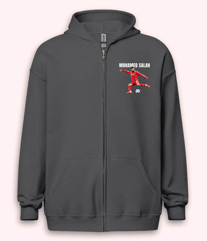 Mohamed Salah Premier League Football Zipper Hoodie