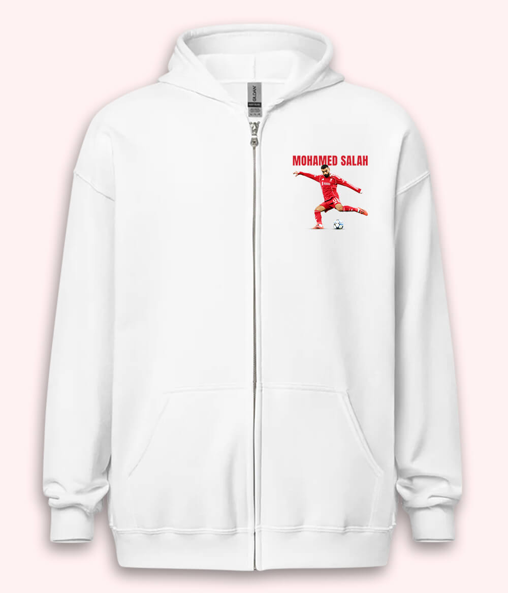 Mohamed Salah Premier League Football Zipper Hoodie