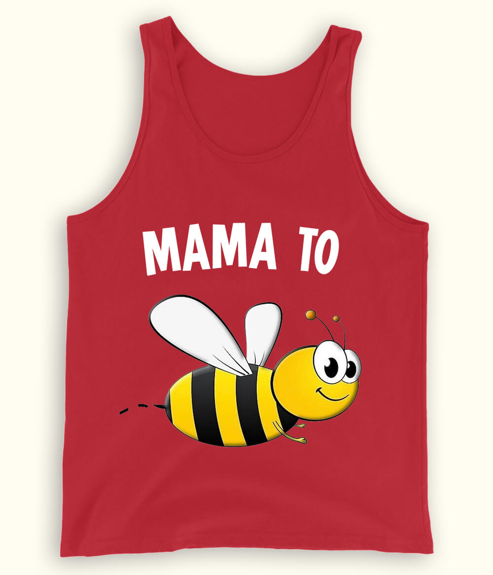 Red Mommy to be Tanktop