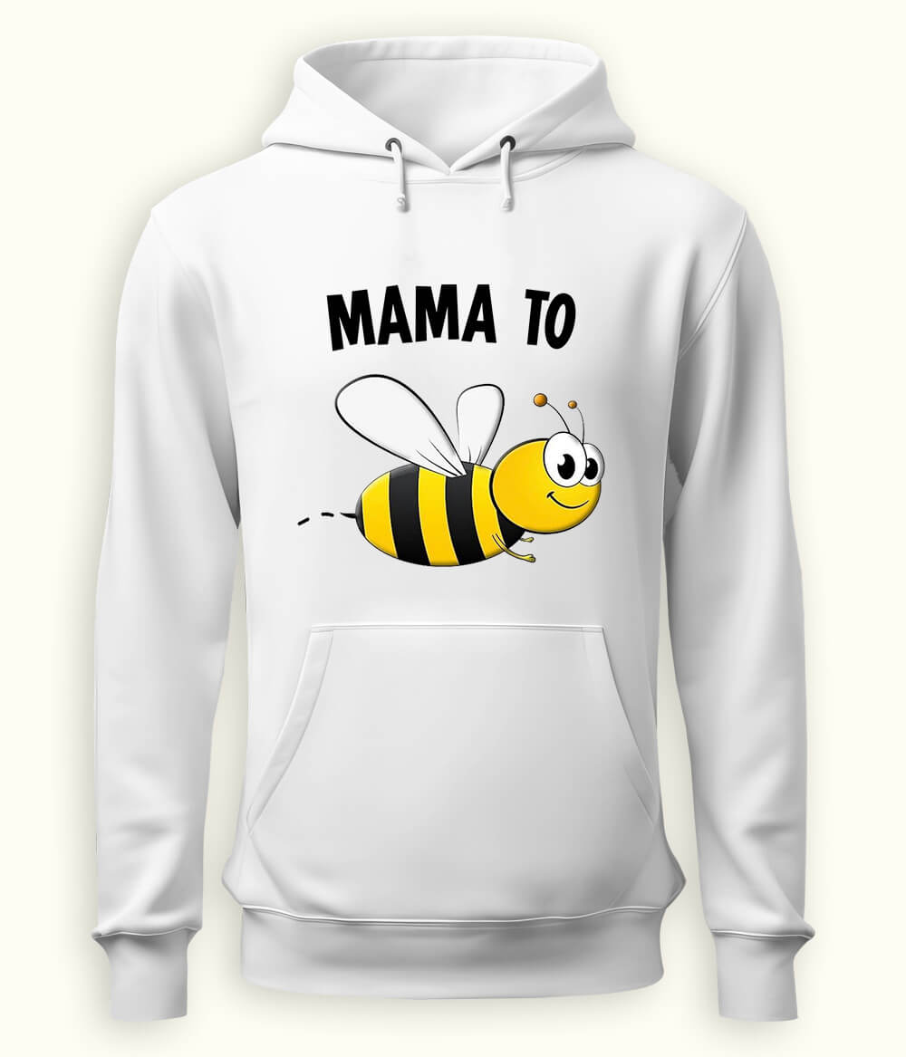 White Mommy to be Hoodie