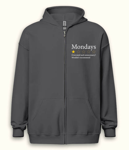 Monday Meme Adventure Zipper Hoodie (Unisex)