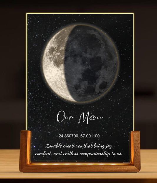 Moon Phase Lamp (Customizable)