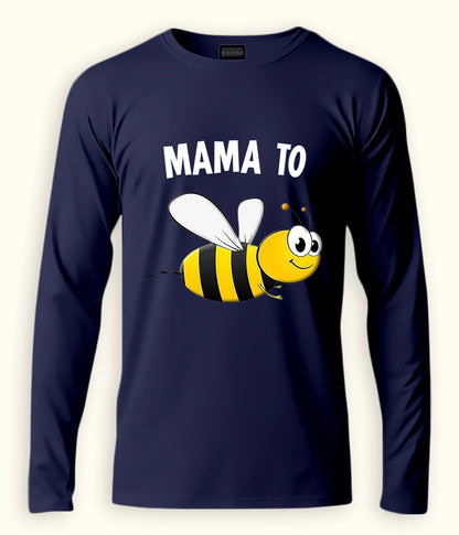 Navy Blue Mother Long Sleeve T-Shirt