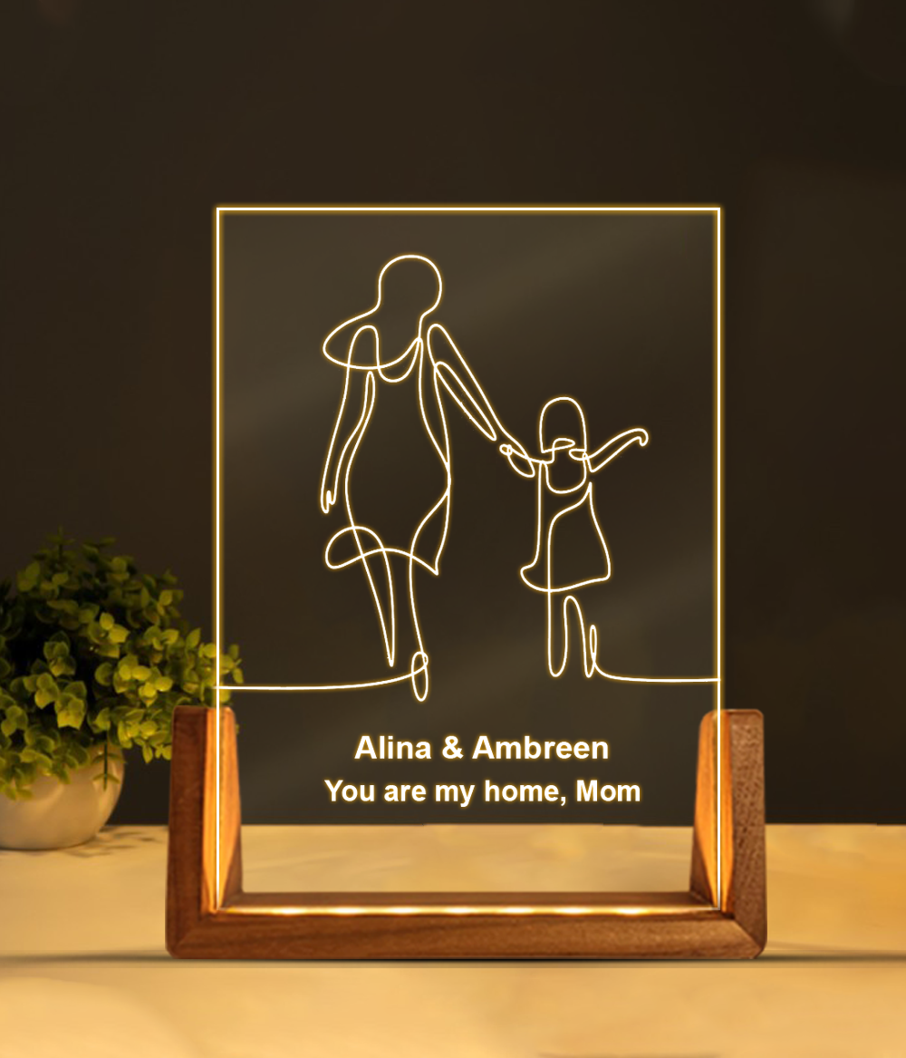 Mother Daughter Gift Lamp