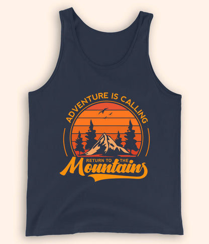 Mountain Adventure Navy Tanktop (Unisex)