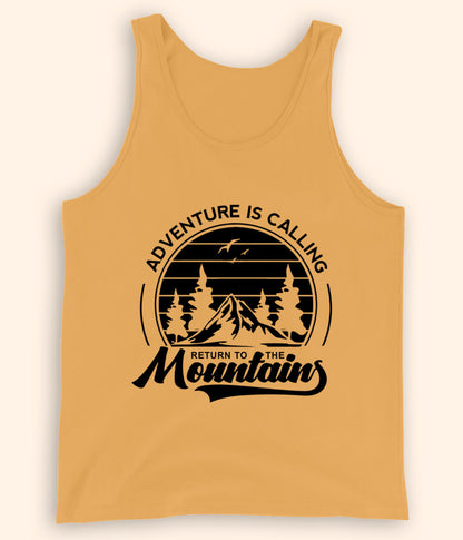 Mountain Adventure Yellow Tanktop (Unisex)