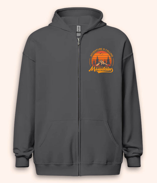 Mountain Adventure Zipper Hoodie (Unisex)