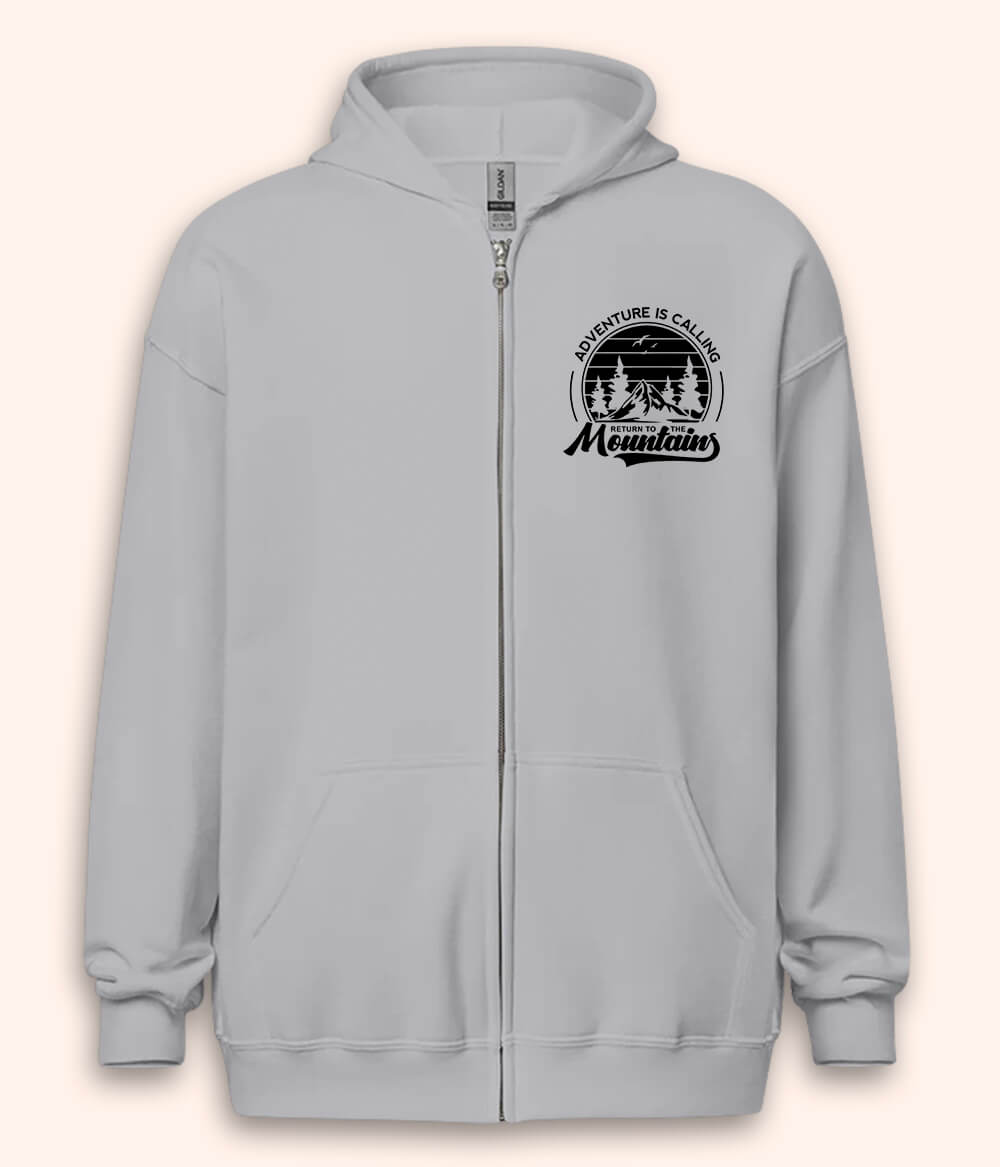 Mountain Adventure Zipper Hoodie (Unisex)