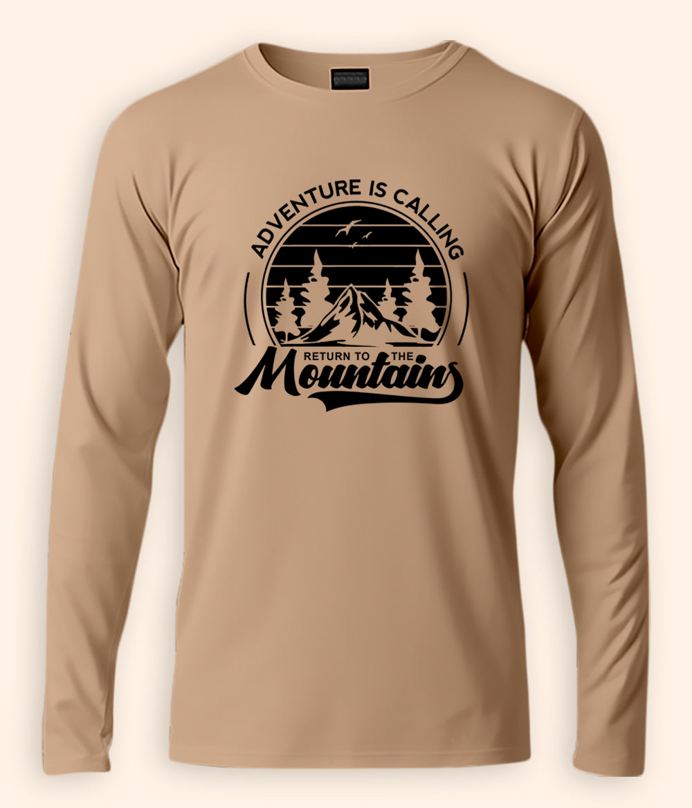 Mountain Beige T-Shirt Full Sleeve (Unisex)