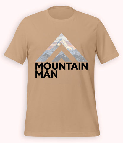 Beige Mountain Man T-Shirt