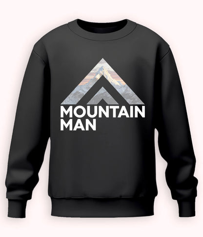 Charcoal Grey Mountain Man Sweatshirt