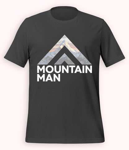 Charcoal Grey Mountain Man T-Shirt