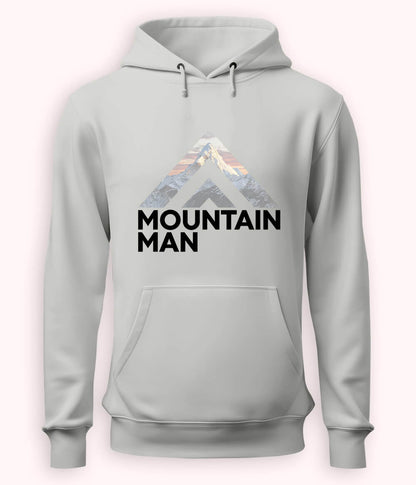 Heather Grey Mountain Man Hoodie