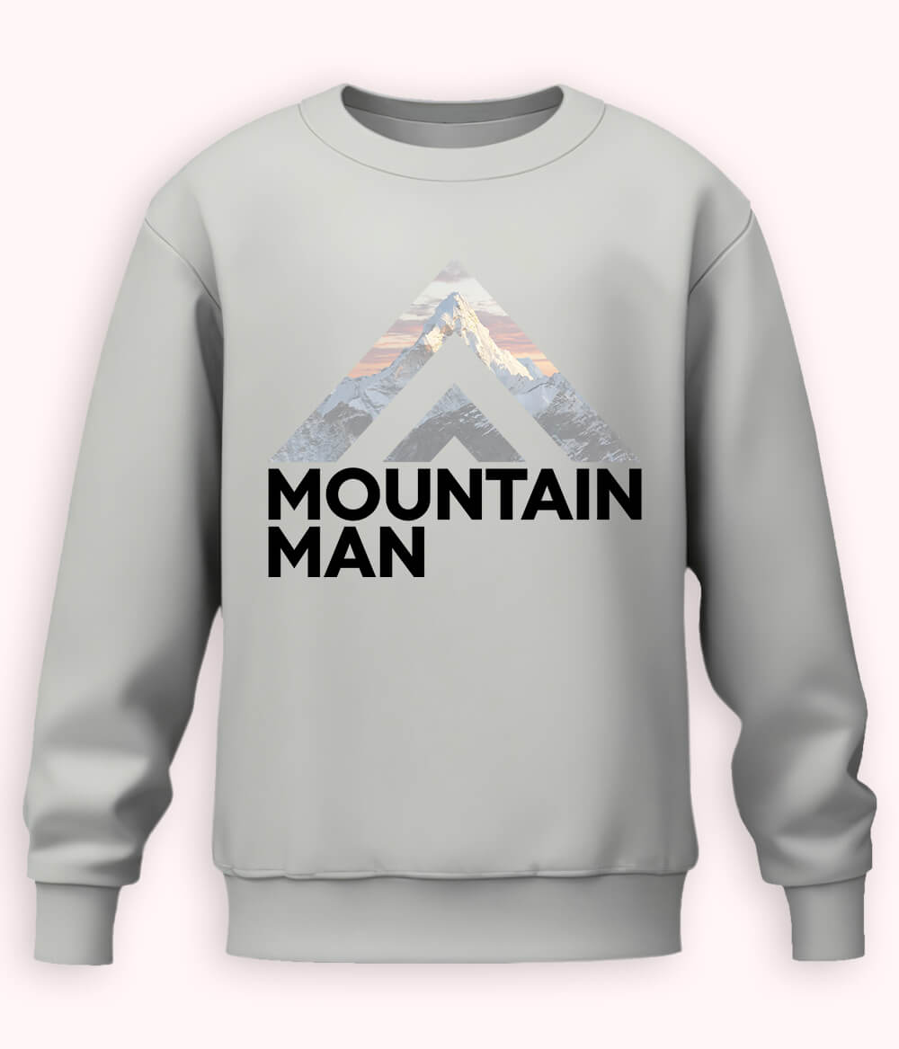 Heather Grey Mountain Man Sweatshirt