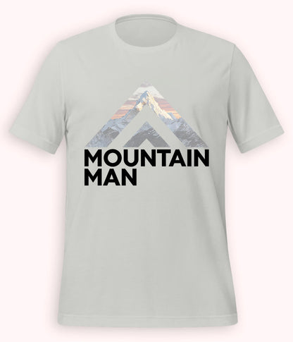 Heather Grey Mountain Man T-Shirt
