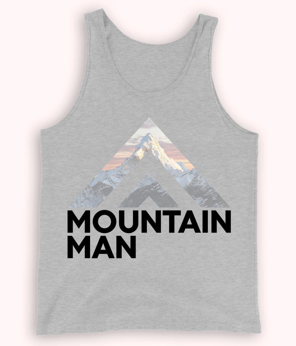 Heather Grey Mountain Man Tanktop