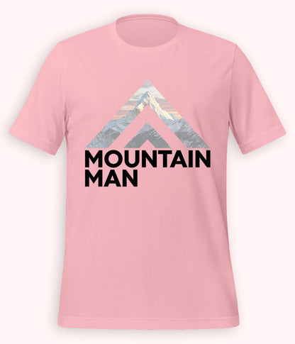 Light Pink Mountain Man T-Shirt