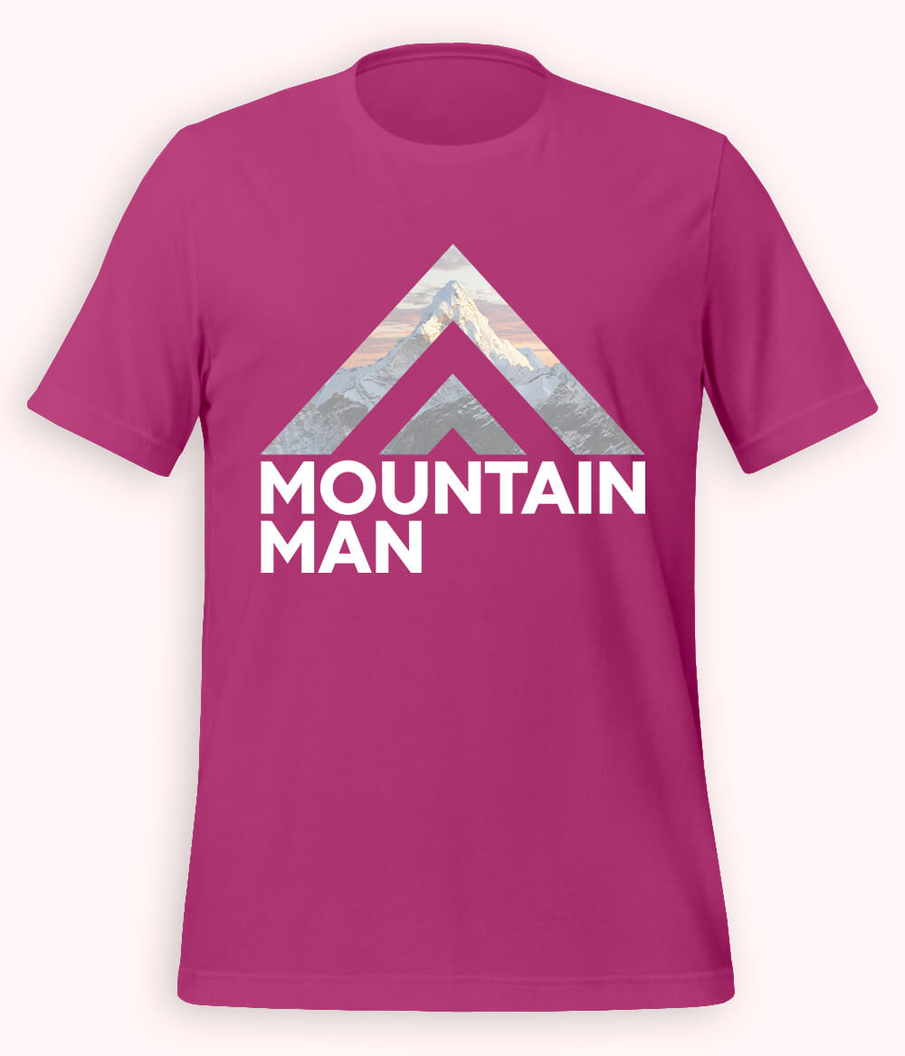 Light Purple Mountain Man T-Shirt