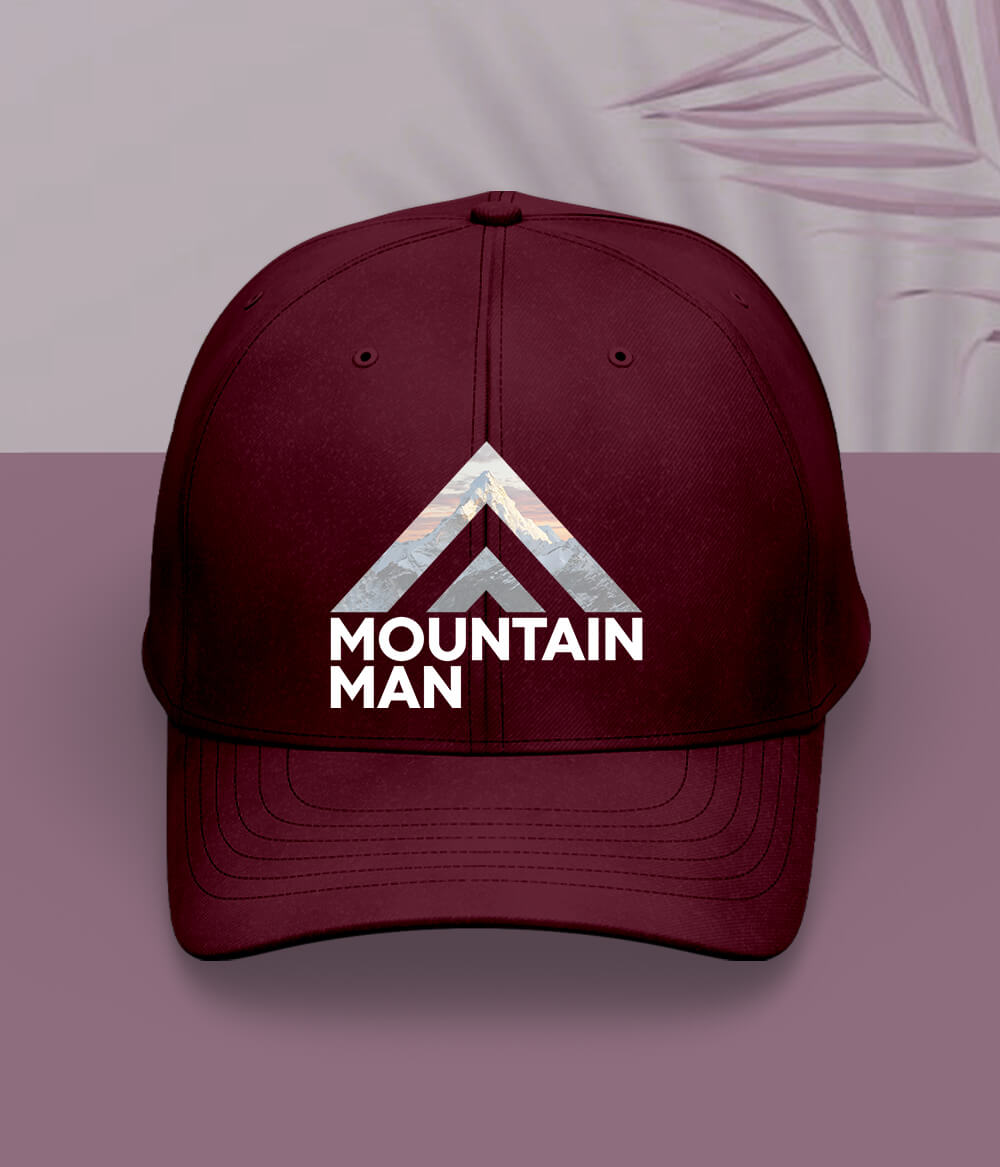 Maroon Mountain Man Cap
