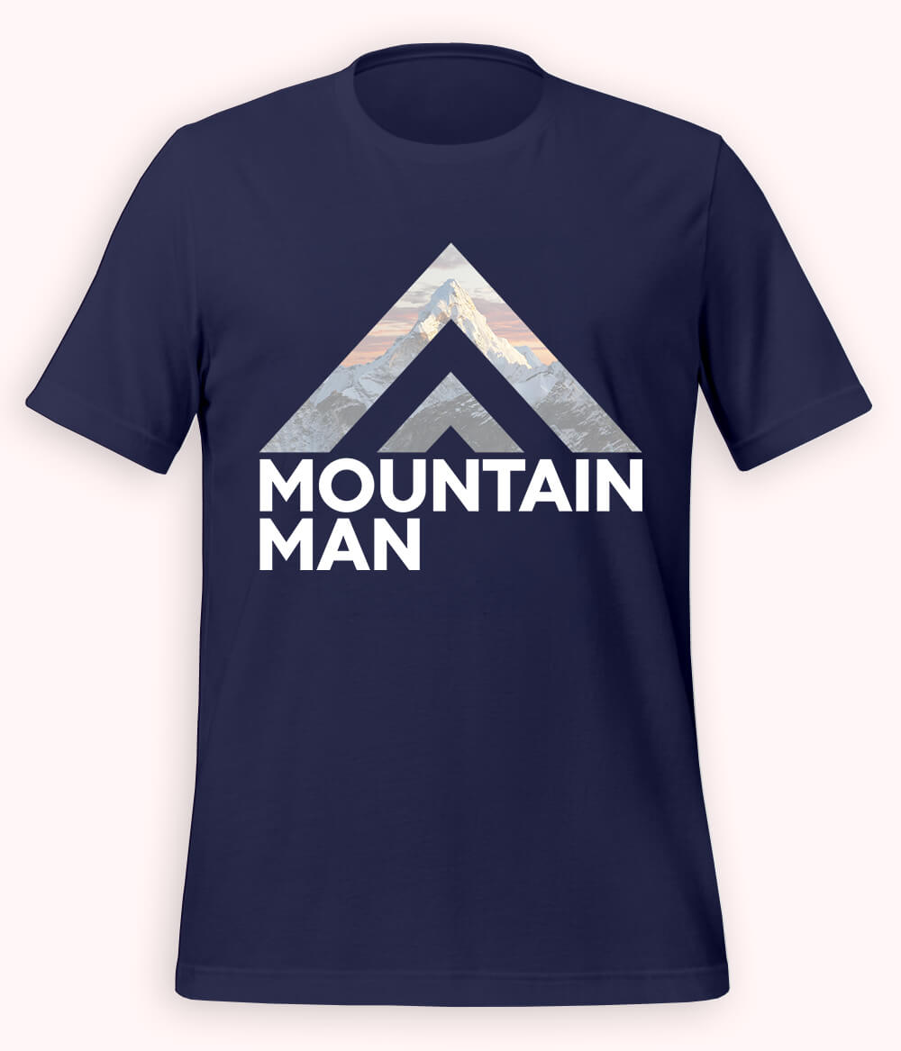 Navy Mountain Man T-Shirt