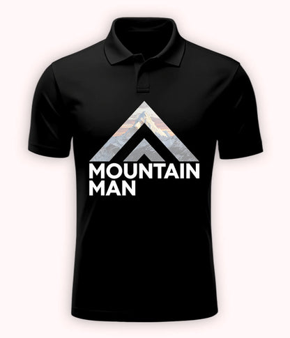 Black Mountain Man Polo T-Shirt