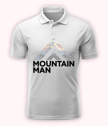 White Mountain Man Polo T-Shirt