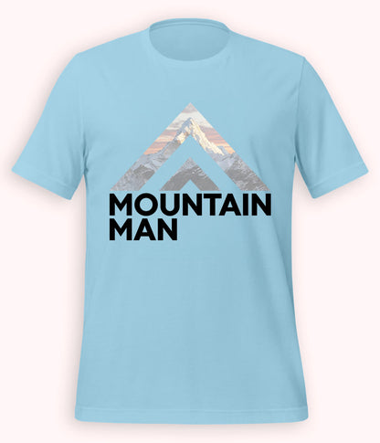 Sky Blue Mountain Man T-Shirt