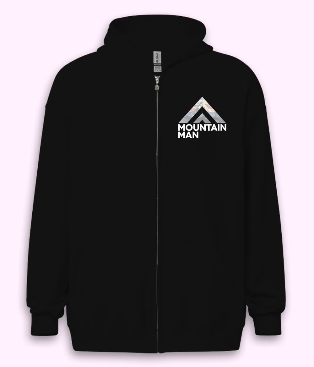 Mountain Man Zipper Hoodie