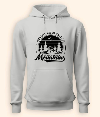 Mountains Are Calling Heather Grey Hoodie (Unisex)