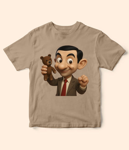 Mr-Bean Beige T-Shirt for Kids