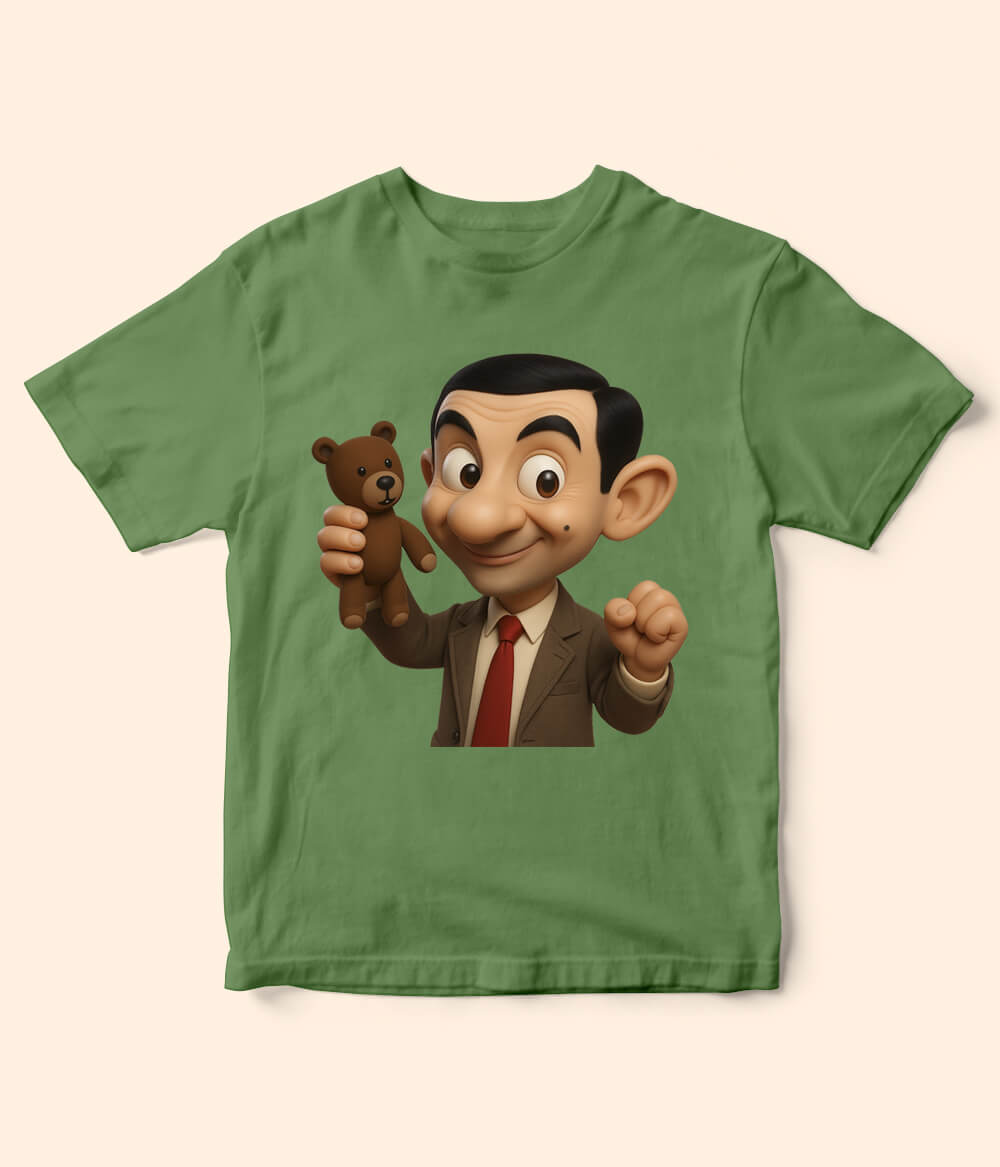 Mr-Bean Knorr Green T-Shirt for Kids