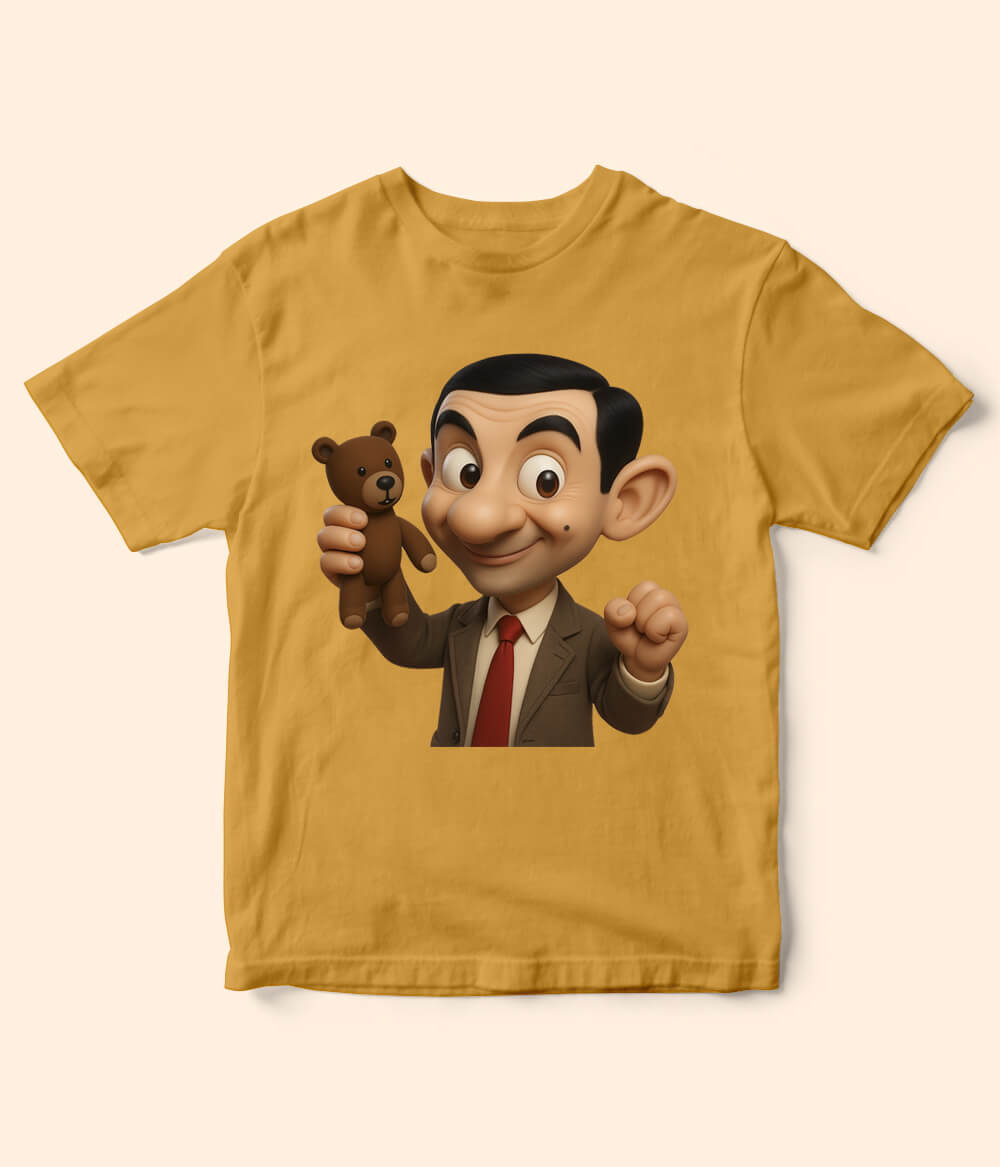 Mr Bean Mustard T-Shirt for Kids
