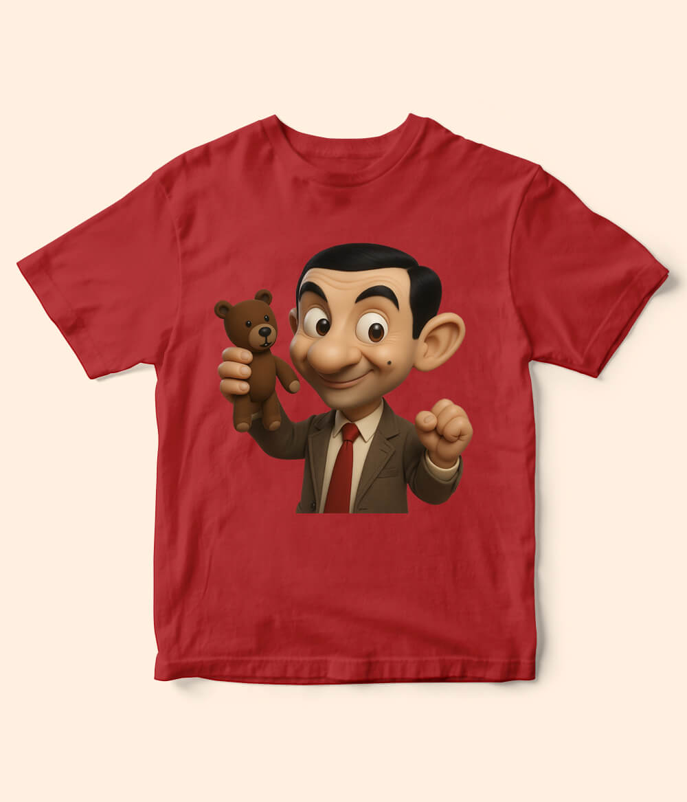 Mr-Bean Red T-Shirt for Kids
