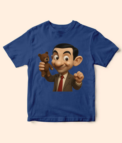 Mr-Bean Royal Blue T-Shirt for Kids