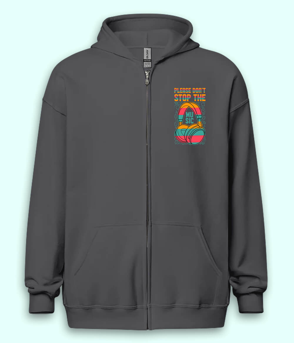 Music Lovers Zipper Hoodie (Unisex)