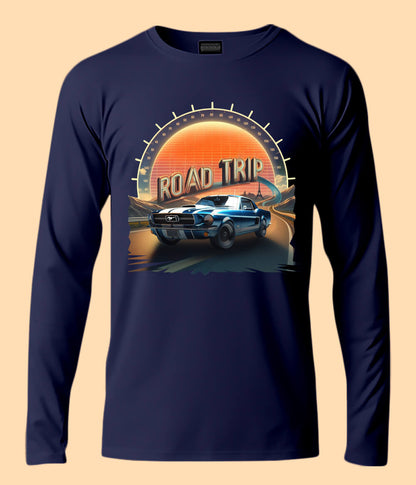 Road Trip Picnic Adventure Route Long Sleeve T-Shirt