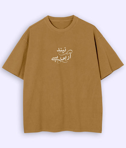 Neend Aa Rahi Hai Urdu Oversized T-Shirt (Unisex) – Relatable Gen-Z Style 