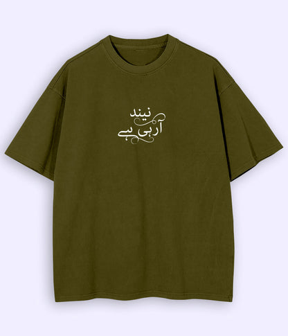 Neend Aa Rahi Hai Urdu Oversized T-Shirt (Unisex) – Relatable Gen-Z Style 
