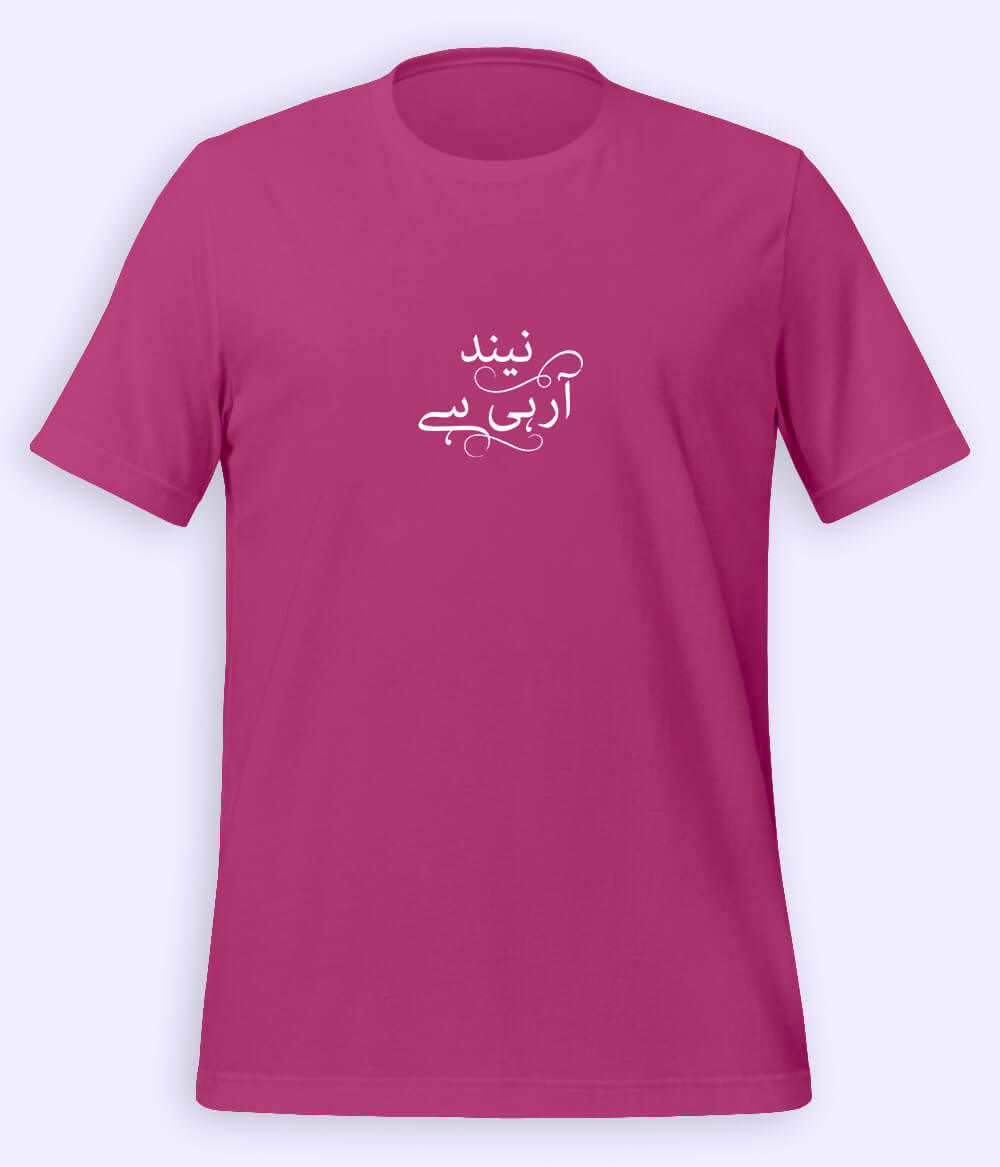 Neend Aa Rahi Hai Urdu T-Shirt (Unisex) – Funny Lazy Tee 