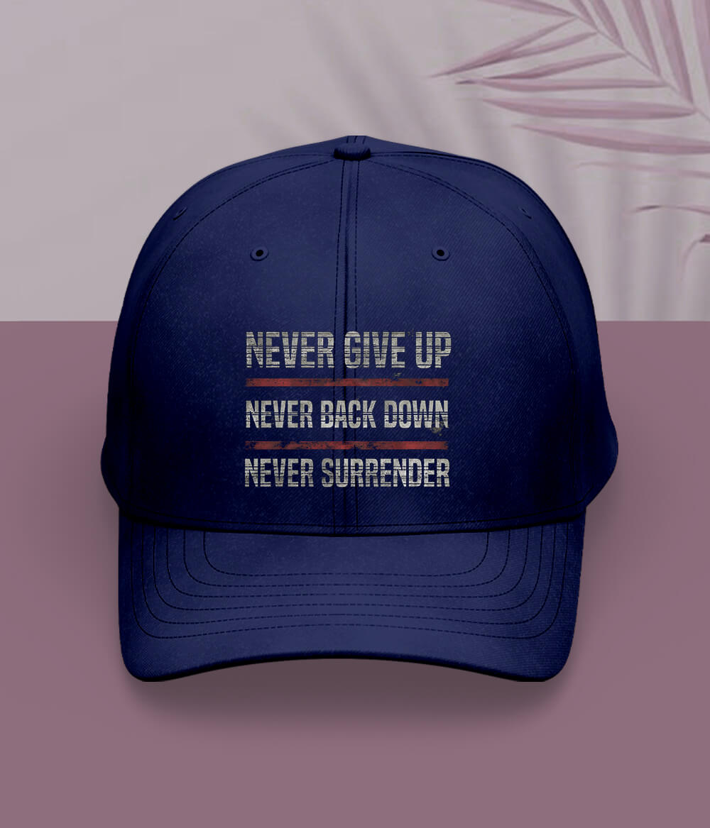 Navy Never Give Up Cap