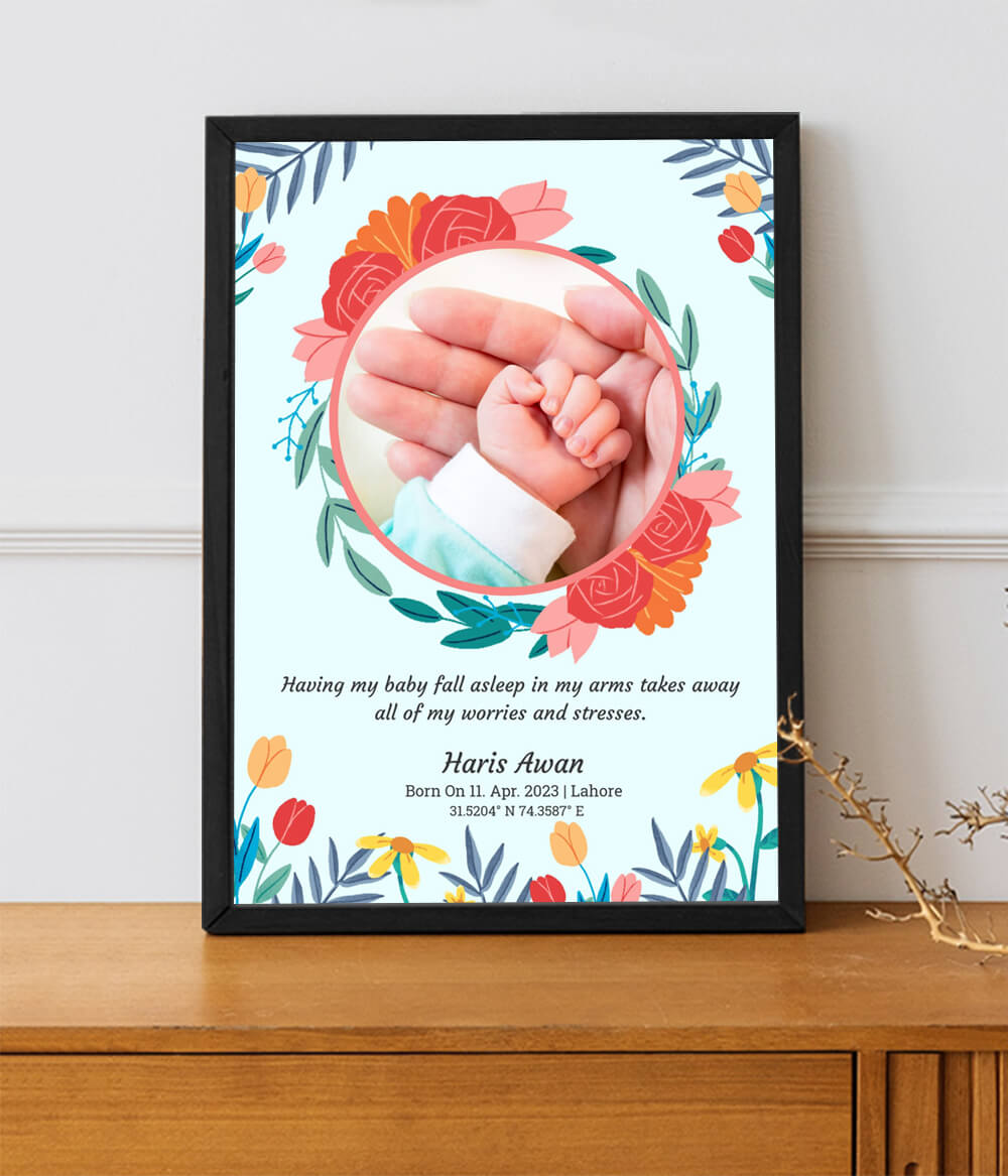 Personalized New Born Tiny Toes Frame | Picture Frame