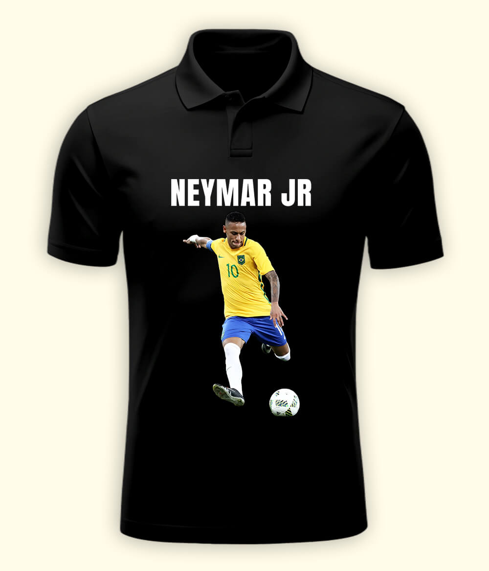 Neymar Jr Football Graphic Polo T-Shirt