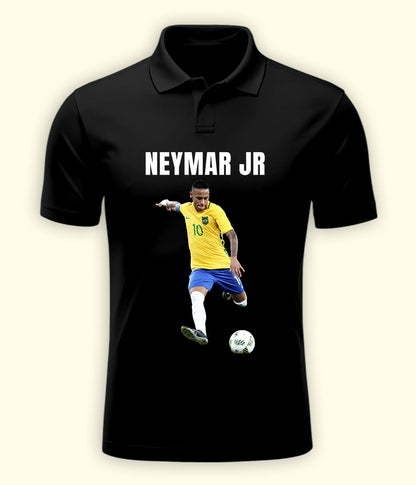 Neymar Jr Football Graphic Polo T-Shirt